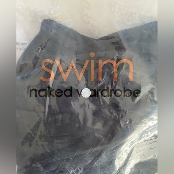 NWT Black Naked Wardrobe Swimsuit - Picture 3 of 4
